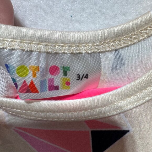 Girls Dress Size 3/4 DotDotSmile Tank Multi Color Rainbows New with Tags - Picture 4 of 6